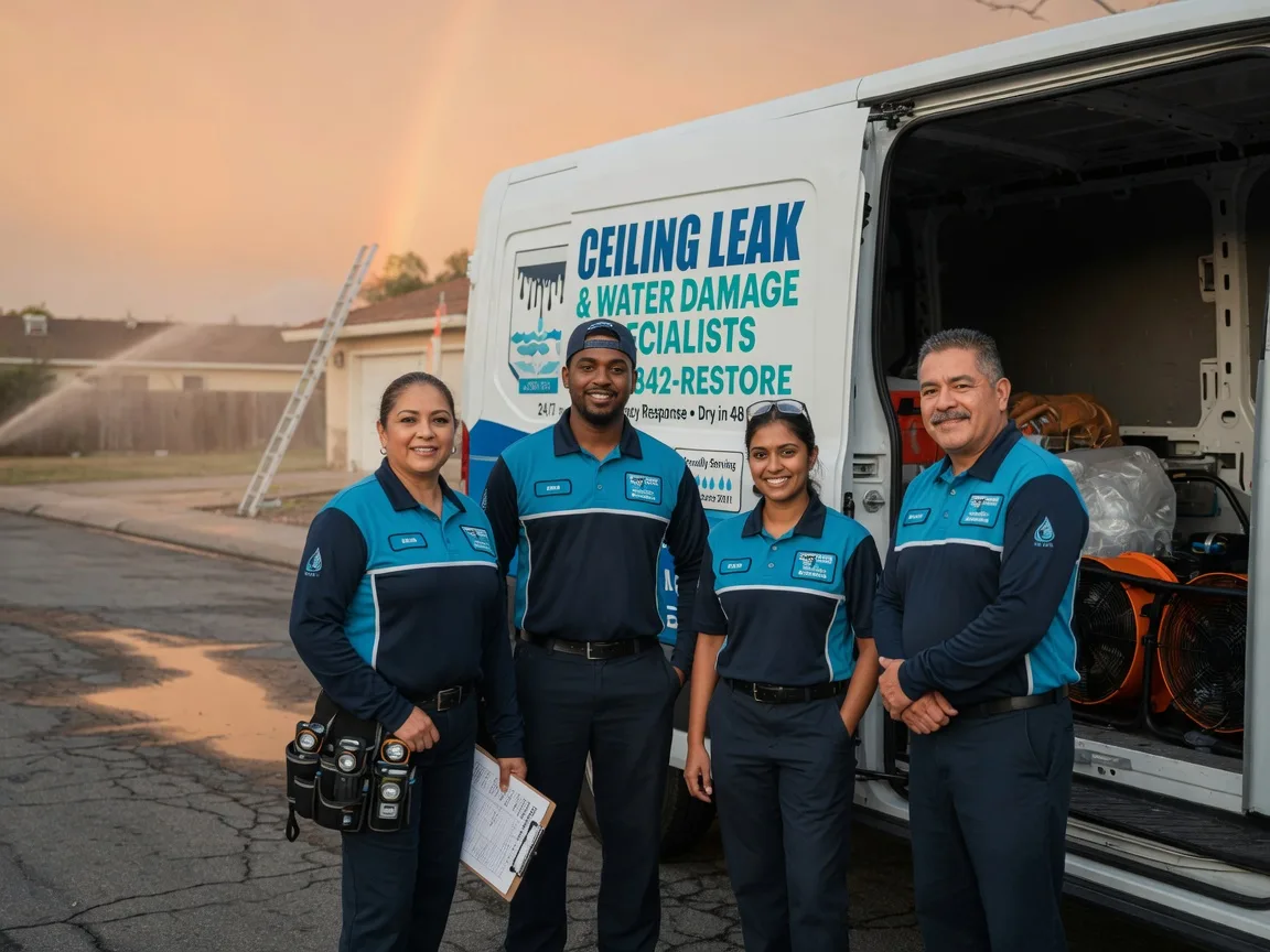 Ceiling Leak Cleanup company in Spurger, TX