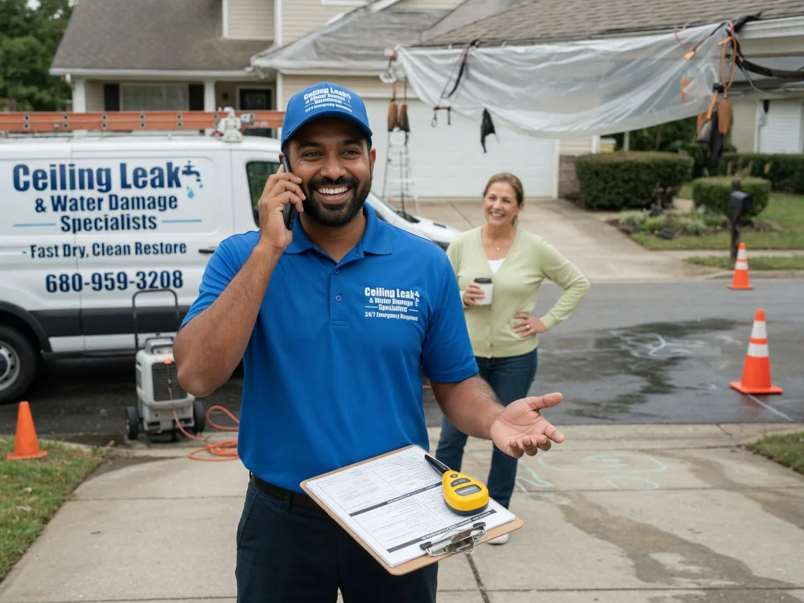 Ceiling Leak Cleanup Spurger, TX FAQs
